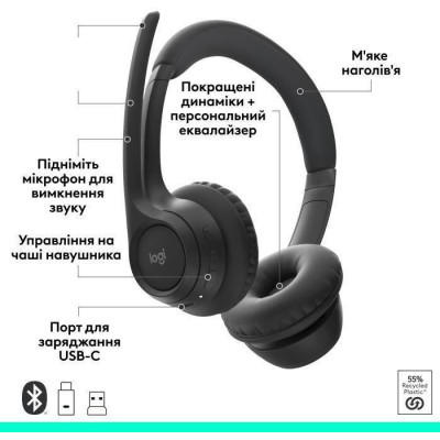 Logitech Zone 305 Midnight Black (981-001453)