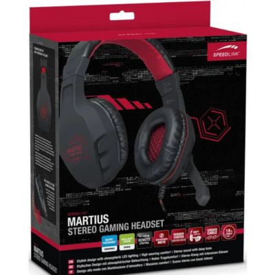 Speed-Link MARTIUS Stereo Gaming Headset Black (SL-860001-BK)