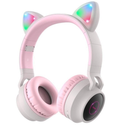 Hoco W27 Cat Ear Grey/Pink (W27GP)