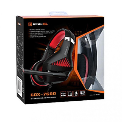 REAL-EL GDX-7600 Black-Red (EL124100028)