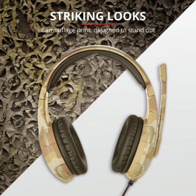 Trust GXT 310D Radius Gaming Headset Desert Camo (22208)