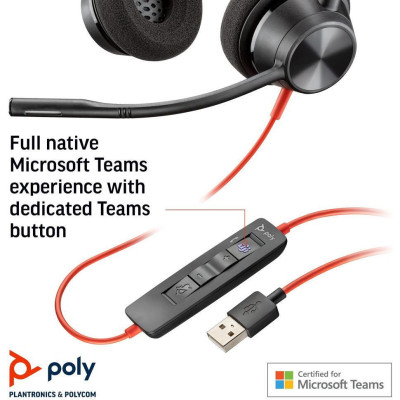 POLY Blackwire 3320-M Black (8X220AA)