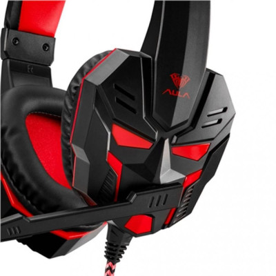 AULA Prime Basic Gaming Headset Red (6948391232652)