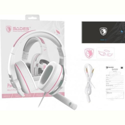 Sades SA-726 Ppower White/Pink (SA726WPJ)
