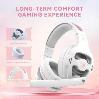 Sades SA-726 Ppower White/Pink (SA726WPJ)