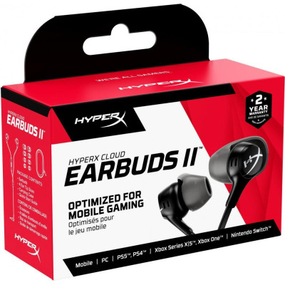 HyperX Cloud Earbuds II Black (70N24AA)