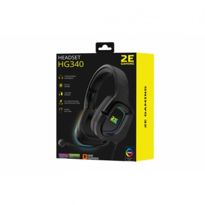 2E HG340 RGB 3.5mm Black (2E-HG340BK)