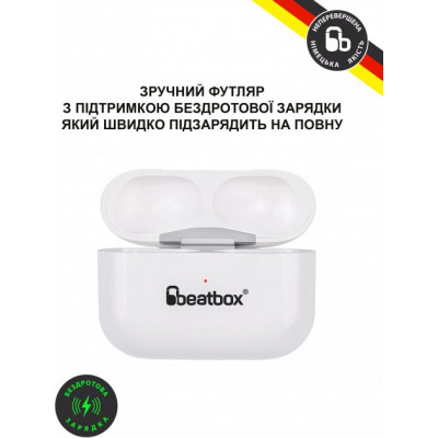 BeatBox PODS PRO 1 Wireless Charging White (bbppro1wcw)
