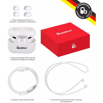 BeatBox PODS PRO 1 Wireless Charging White (bbppro1wcw)