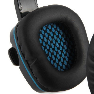 Sades SA-708 Stereo Gaming Headphone/Headset with Microphone Black/Blue (SA708-B-BL)