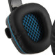 Sades SA-708 Stereo Gaming Headphone/Headset with Microphone Black/Blue (SA708-B-BL)
