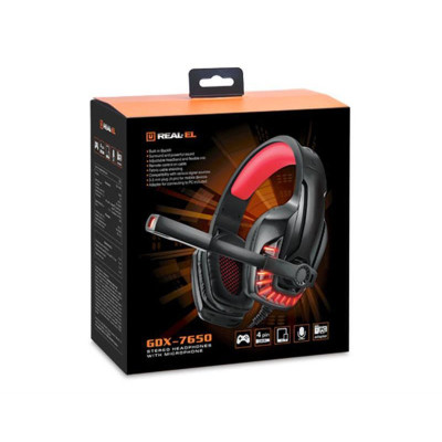 REAL-EL GDX-7650 Black-red (EL124100043)