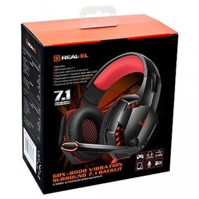 REAL-EL GDX-8000 VIBRATION SURROUND 7.1 BACKLIT