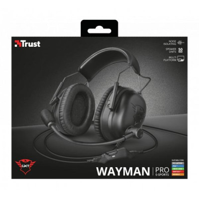 Trust GXT 444 Wayman Pro Gaming Headset Black (23248)