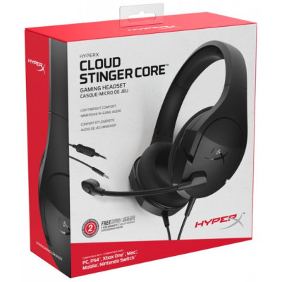 HyperX Cloud Stinger Core PC Black (HX-HSCSC2-BK/WW)