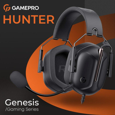 GamePro Genesis Hunter Black (HS1350B)