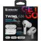 Defender Twins 636 WhiteTWS Pro Bluetooth (63636)