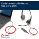 POLY BlackWire C3225 USB-C HS Stereo Black (8X229A6)