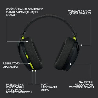 Logitech G435 LIGHTSPEED Black (981-001050)