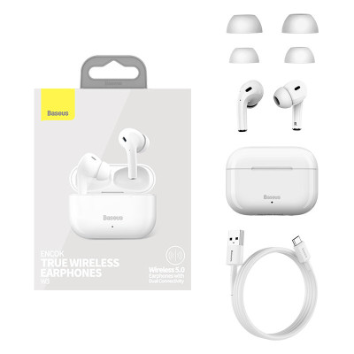 Baseus Encok W3 White (NGW3-02)