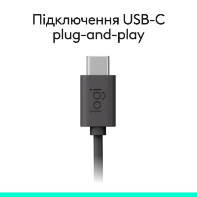 Logitech H390 USB-C Black (981-001576)