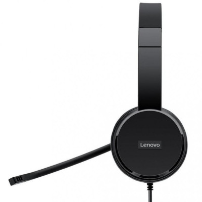 Lenovo 100 Stereo USB Headset Black (4XD0X88524)