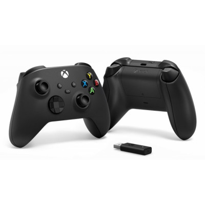 Microsoft Xbox Series X | S Wireless Controller Carbon Black + Wireless Adapter for Windows (1VA-00002)