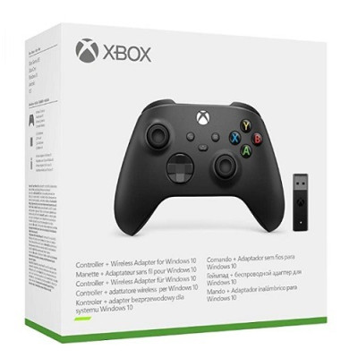 Microsoft Xbox Series X | S Wireless Controller Carbon Black + Wireless Adapter for Windows (1VA-00002)