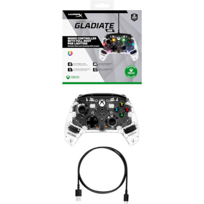 HyperX Clutch Gladiate RGB for PC/Xbox Clear (7D6H2AA)