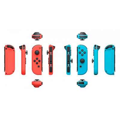 Nintendo Joy-Con Neon Red/Neon Blue Pair (45496430566)