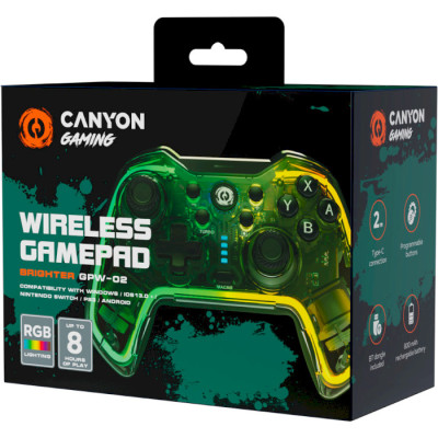 Canyon GPW-02 Brighter Wireless RGB 5in1 iOS/Nintendo Crystal (CND-GPW02)