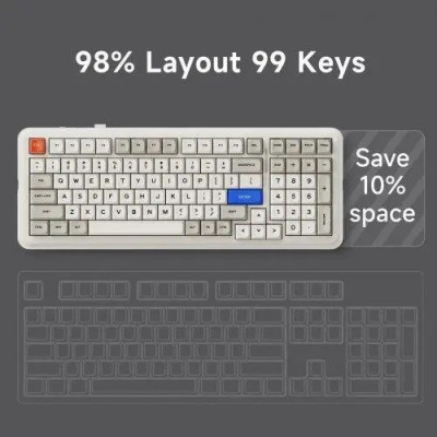 MCHOSE K99 V2 RGB Mechanical Icy Creamsicle Switch Wireless (MC-K99V2-4) Sky Blue