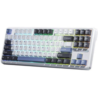 AULA F87 Gasket Greywood Wireless White (6948391208602)