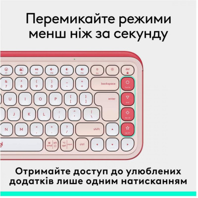 Logitech Pop Icon Keys Rose (920-013073)