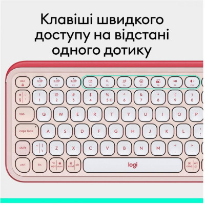 Logitech Pop Icon Keys Rose (920-013073)