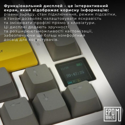 Epomaker AK820 Pro Flying Fish Switch White (AK820-PRO-W-FF)