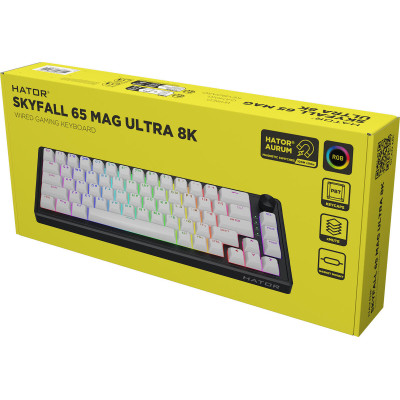 HATOR Skyfall 65 MAG ULTRA 8K Black-White (HTK1860UA)