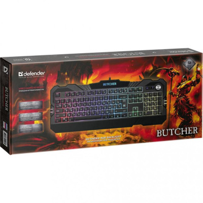 Defender Butcher GK-193DL RGB USB Black (45193)