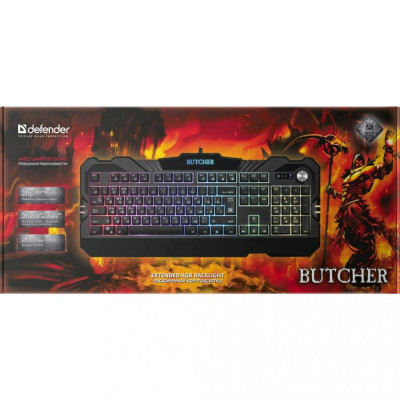 Defender Butcher GK-193DL RGB USB Black (45193)