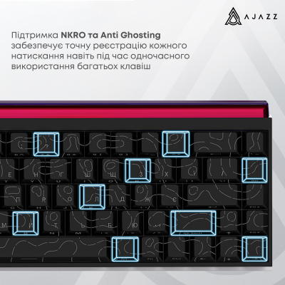 AJAZZ NK68 Red Switch Black (NK68-R-S-B)