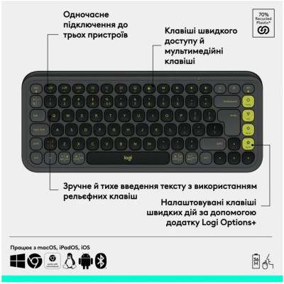 Logitech Pop Icon Keys Graphite (920-013157)