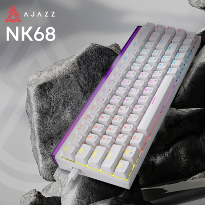 Ajazz NK68 Red Switch USB White (NK68-R-W)