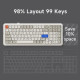 MCHOSE K99 V2 RGB Mechanical Icy Creamsicle Switch Wireless Glacier Gradient (MC-K99V2-6)