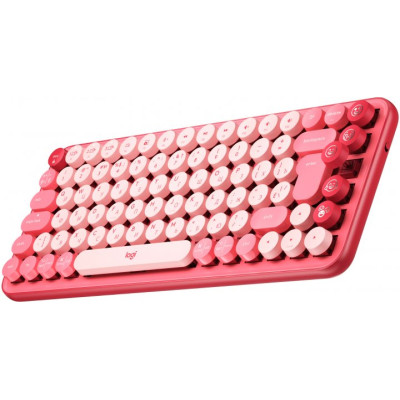 Logitech POP Keys Wireless Mechanical Keyboard Heartbreaker Rose (920-010718)