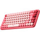 Logitech POP Keys Wireless Mechanical Keyboard Heartbreaker Rose (920-010718)