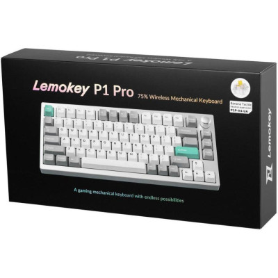 Lemokey P1 Pro Keychron Super Banana Space Silver (P1P-X4-UA)