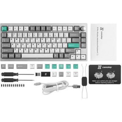 Lemokey P1 Pro Keychron Super Banana Space Silver (P1P-X4-UA)