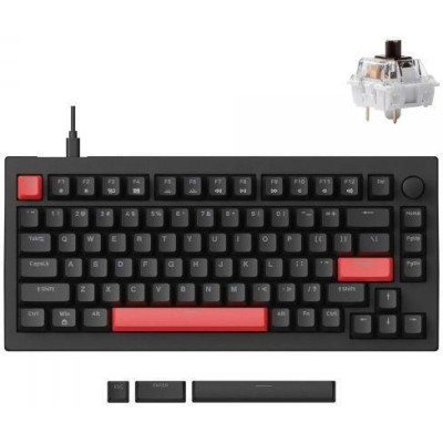 Lemokey X4 84Key Keychron Brown QMK/VIA Black (X4-H3-UA)