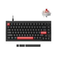 Lemokey X4 84Key Keychron Red QMK/VIA Black (X4-H1-UA)