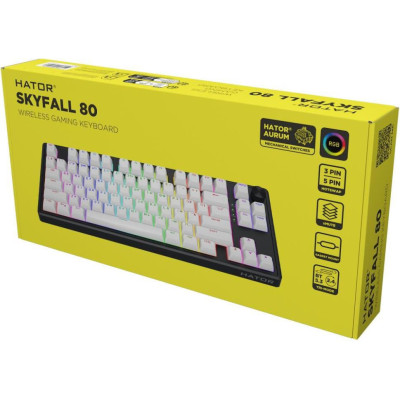 HATOR Skyfall 80 Wireless Black-White (HTK3180UA)